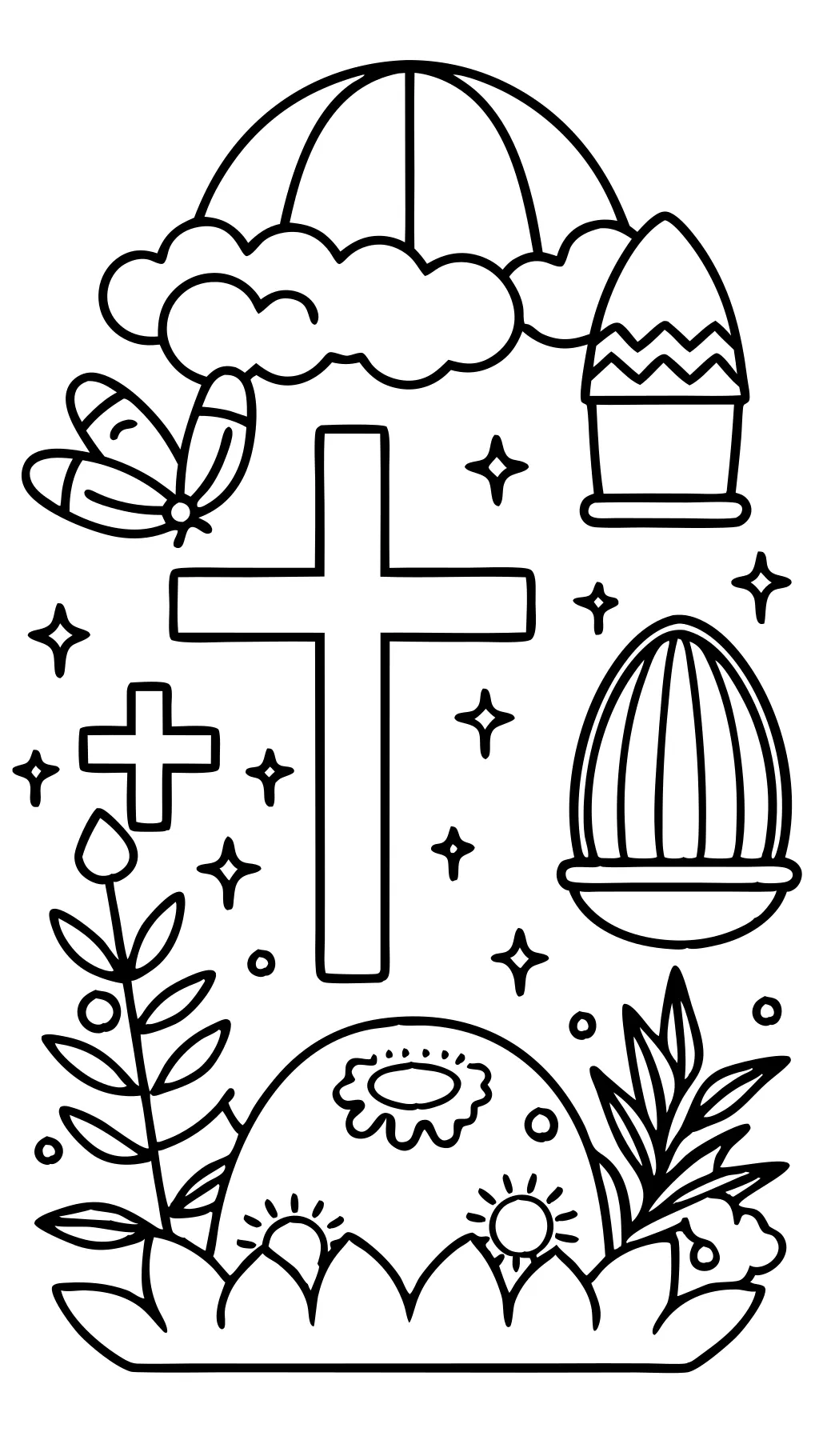 easter bible coloring pages